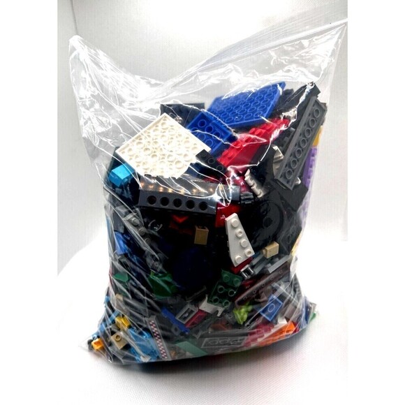 Lego Bricks Bulk 2 lbs Mixed Lot Building Blocks Parts Pieces Loose - Picture 8 of 9
